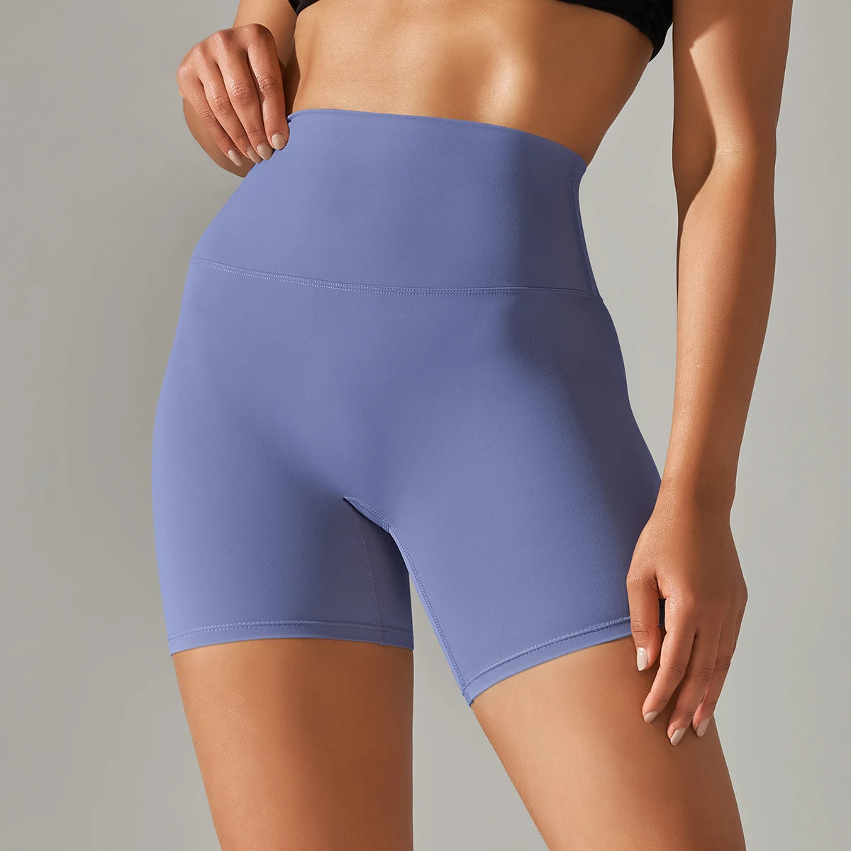 Women High Waist Yoga Legging Shorts - Squat Proof Quick Dry Fitness Cycling Shorts for Gym Workout & Sports