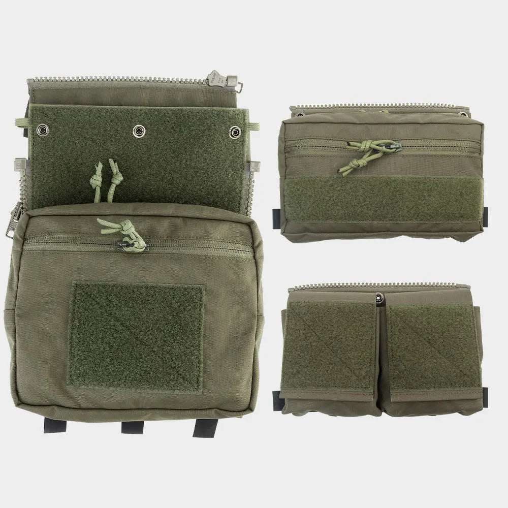 LV119 Tactical Vest Back Panel – Spiritus Systems Hunting Combat Airsoft Plate Carrier with Storage Pouch & Assault Vest Expansion Gear