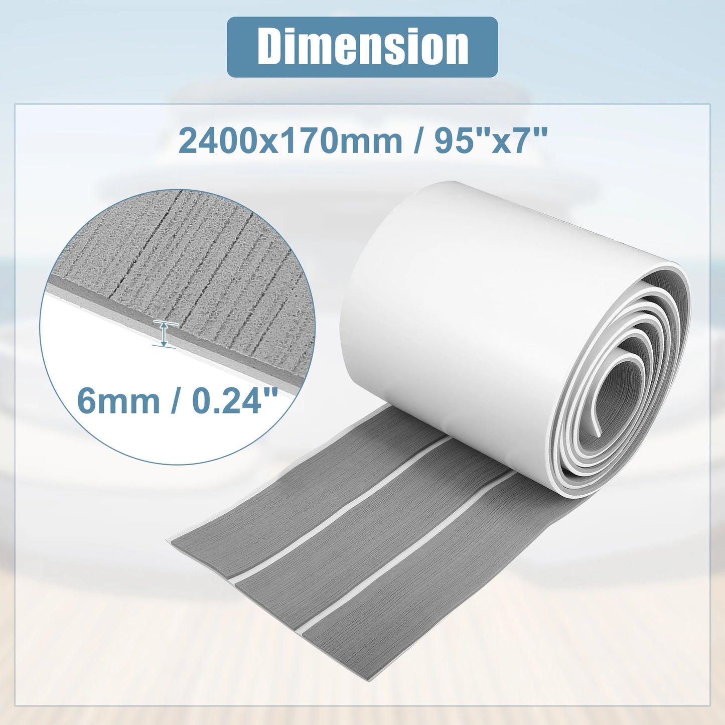 Uxcell EVA Foam Boat Flooring – Teak Foam Decking Marine Yacht Deck Mats (Multiple Sizes)
