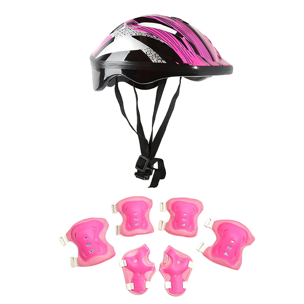 Kids Bike Helmet & Protective Gear Set – Toddler Helmet with Knee, Elbow & Wrist Pads for Cycling, Skateboard, Scooter & Skating