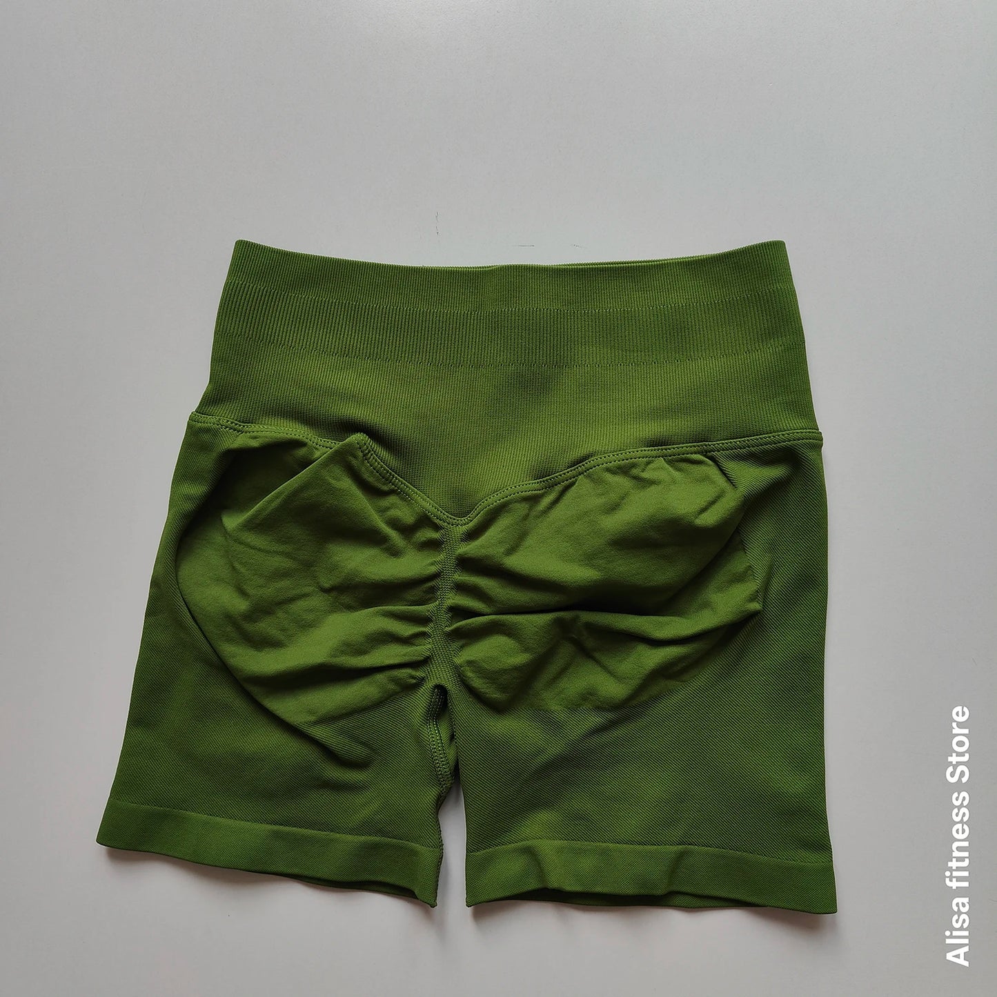High Waisted Yoga Shorts - Seamless Tummy Control Fitness Shorts for Running, Workout & Activewear