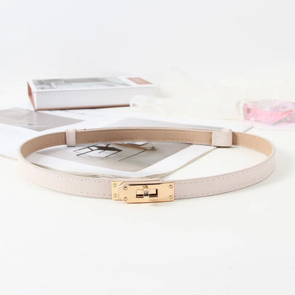 2025 Women’s Adjustable Thin Belt — Style Slim Waist Strap with Fashion Buckle for Dresses & Coats