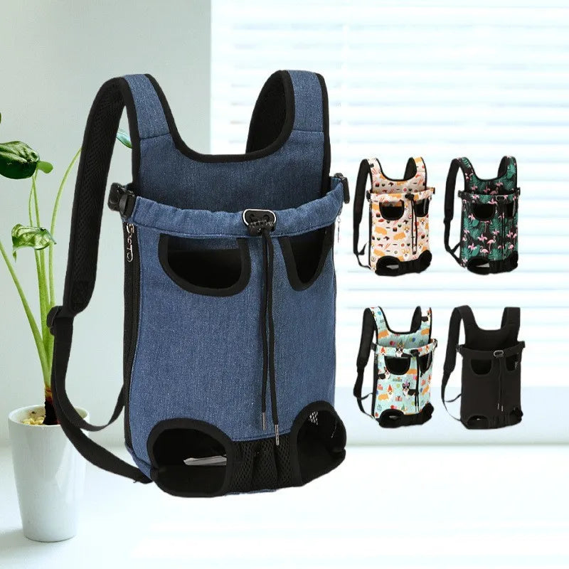 Adjustable Cat Carrier Bag – Double Shoulder Pet Backpack, Portable Travel, Outdoor, Camping & Hiking Bag for Cats and Small Dogs