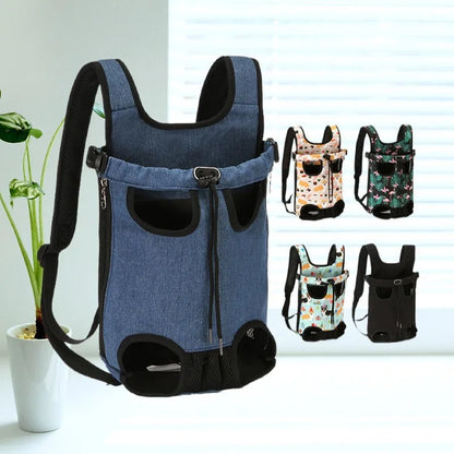 Adjustable Cat Carrier Bag – Double Shoulder Pet Backpack, Portable Travel, Outdoor, Camping & Hiking Bag for Cats and Small Dogs