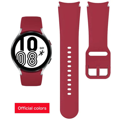 Samsung Galaxy Watch Silicone Band - 20mm Replacement Strap for Galaxy Watch 4, 5, 6, 5 Pro and 6 Classic 40mm–47mm Models