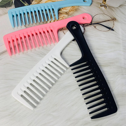 Heat Resistant Hairdressing Comb – Wet Hook Curly Hair Brush with Coarse Wide Spike Teeth, Pro Salon Styling & Dyeing Tool for Women