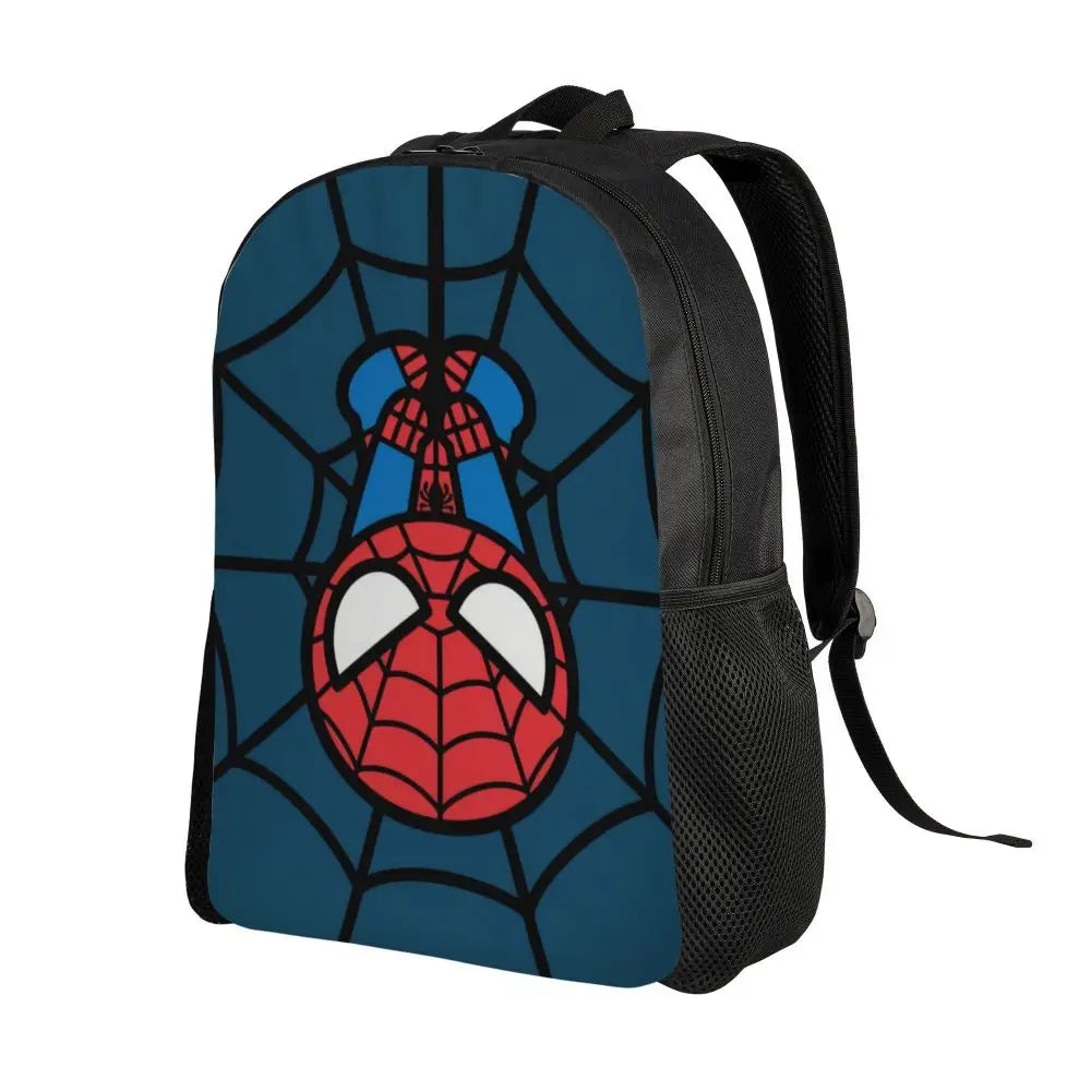 Custom Spider-Man Web Backpack – Water-Resistant School & College Bag for Men and Women
