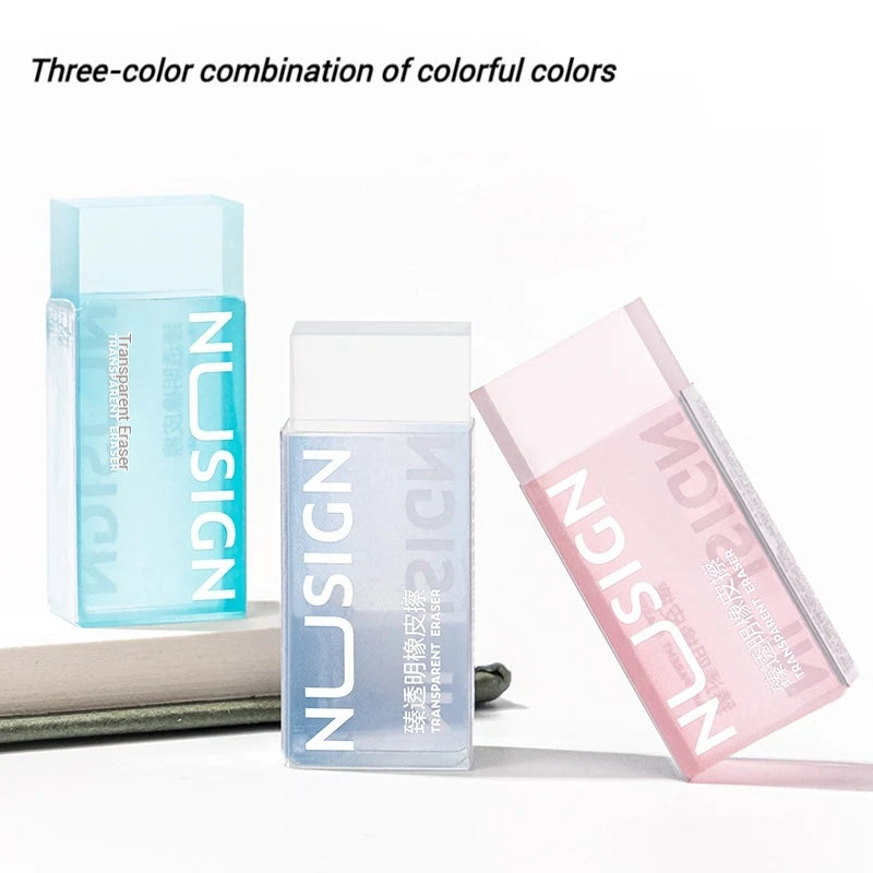 NUSIGN 2B Soft Rubber Pencil Eraser – Art Sketching, Exam & Writing Correction Eraser for Students & School Stationery Supplies