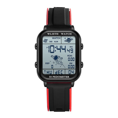 Men’s Digital Sports Watch - Stopwatch, Countdown Timer, Calendar & Pedometer Wristwatch