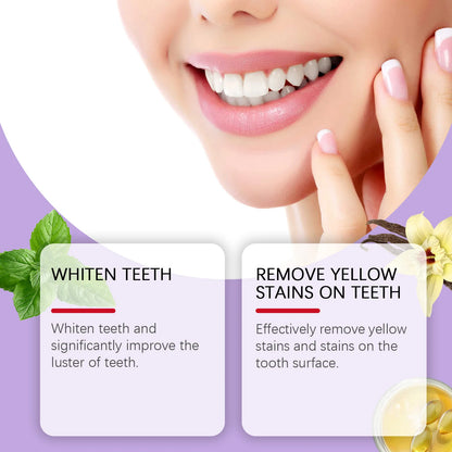 Purple Teeth Whitening Mineral Powder – Teeth Restoration, Stain Removal & Fresh Breath Oral Cleanser