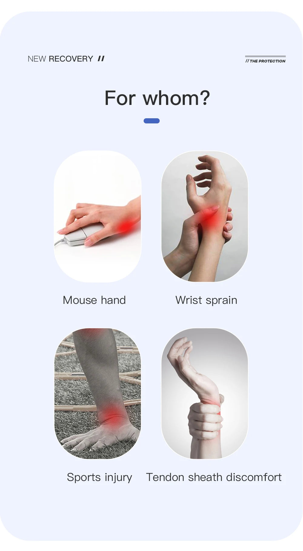 Wrist Brace for Carpal Tunnel — Hand Support with Splints for Arthritis, Tendonitis, Sprains & Wrist Pain, 1PC