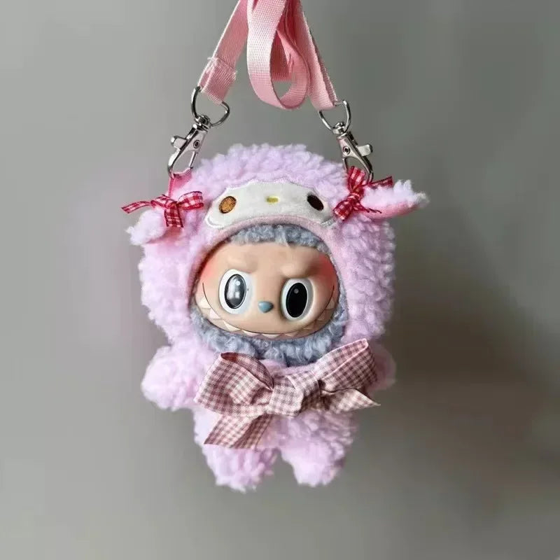 Sanrio Plush Doll Clothes — Kawaii Hello Kitty, Kuromi, Melody & Cinnamoroll Outfit for Labubu Plush Gift