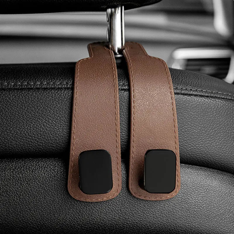 Car Headrest Hooks Hanger – Seat Back Bag Organizer Clips Auto Storage Fastener Hooks