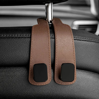 Car Headrest Hooks Hanger – Seat Back Bag Organizer Clips Auto Storage Fastener Hooks