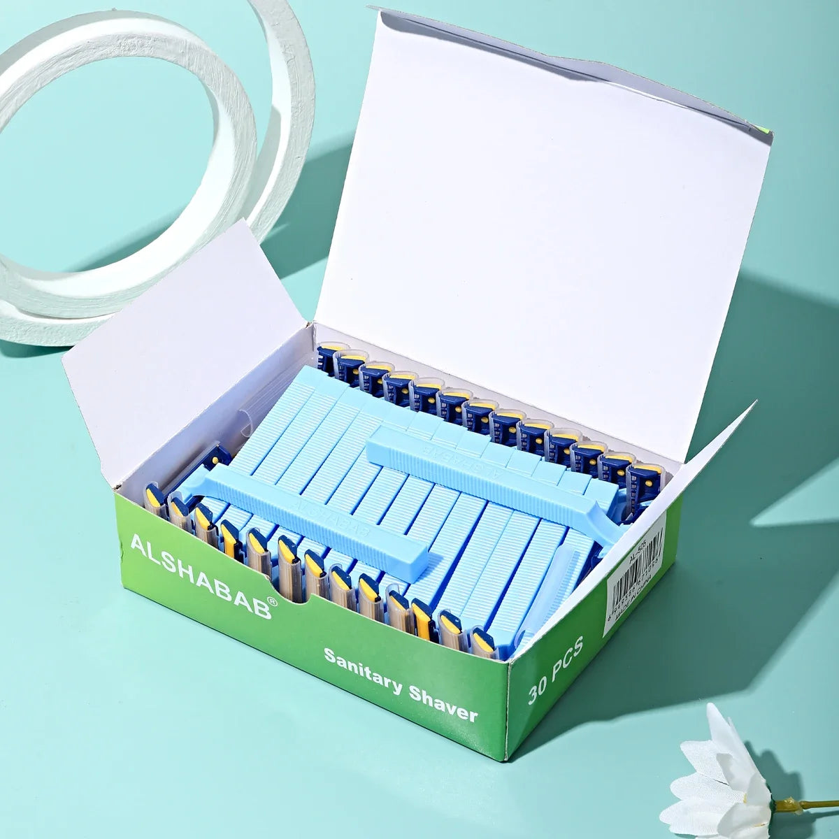 30PCS Disposable Women’s Razor – Manual Shaver with Super Sharp Comb Blade for Face, Legs, Arms & Bikini
