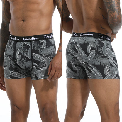 6-Pack Men's Black Boxer Shorts – Soft, Breathable Underwear for Comfort