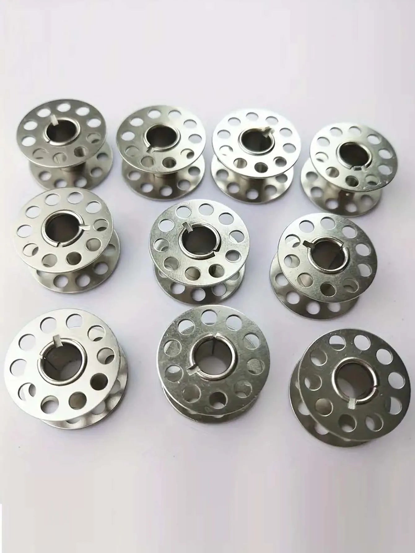 Stainless Steel Sewing Machine Bobbins - 12/24-Piece Metal Bobbins for Brother Sewing Machines