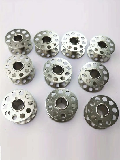 Stainless Steel Sewing Machine Bobbins - 12/24-Piece Metal Bobbins for Brother Sewing Machines