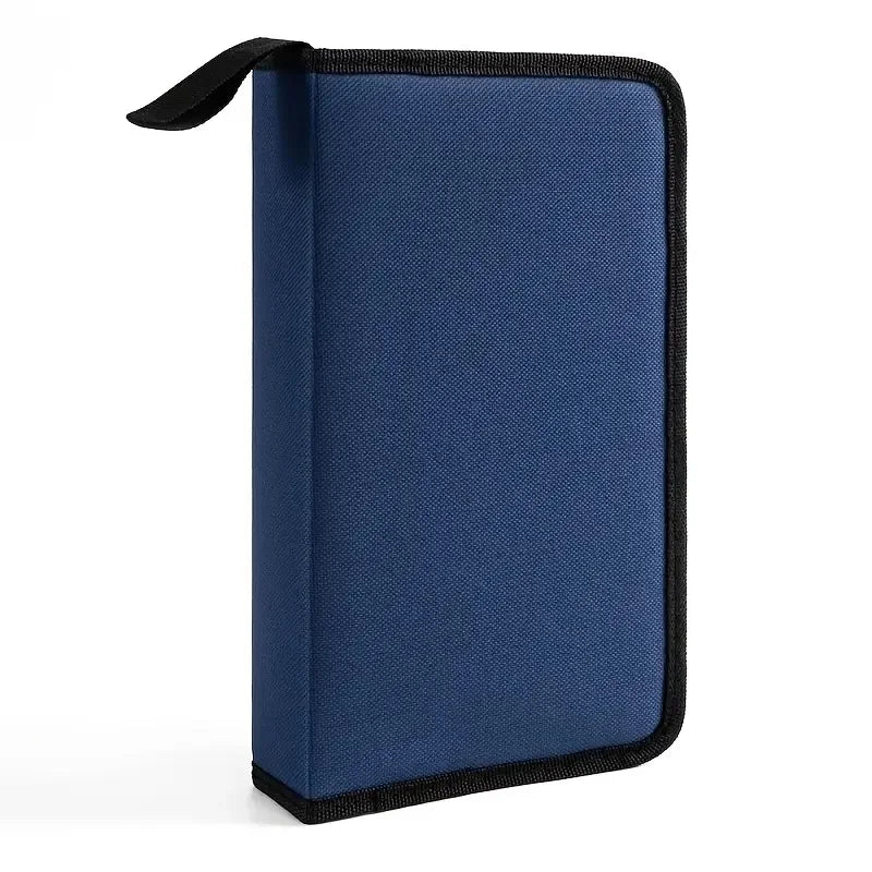 80-Disc Oxford Cloth CD Case Organizer – Portable Storage Holder for Car, Home & Travel Disc Protection Bag