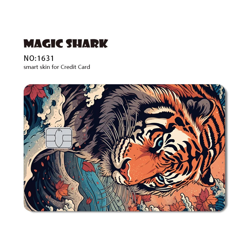 Stylish Phone & Card Sticker Set – Evil FBI, Tiger, Mexico Flag, Snowman, Anime & Movie Monster Skins