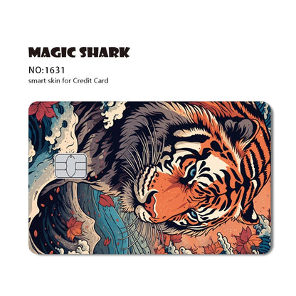 Stylish Phone & Card Sticker Set – Evil FBI, Tiger, Mexico Flag, Snowman, Anime & Movie Monster Skins