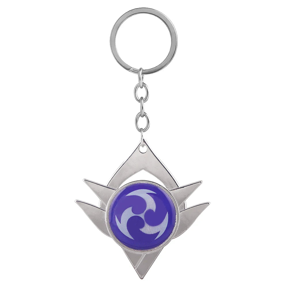 Genshin Impact Venti Eye Keychain 1:1 – Luminous Anime Cosplay Key Ring Backpack Pendant Gaming Accessories Gift