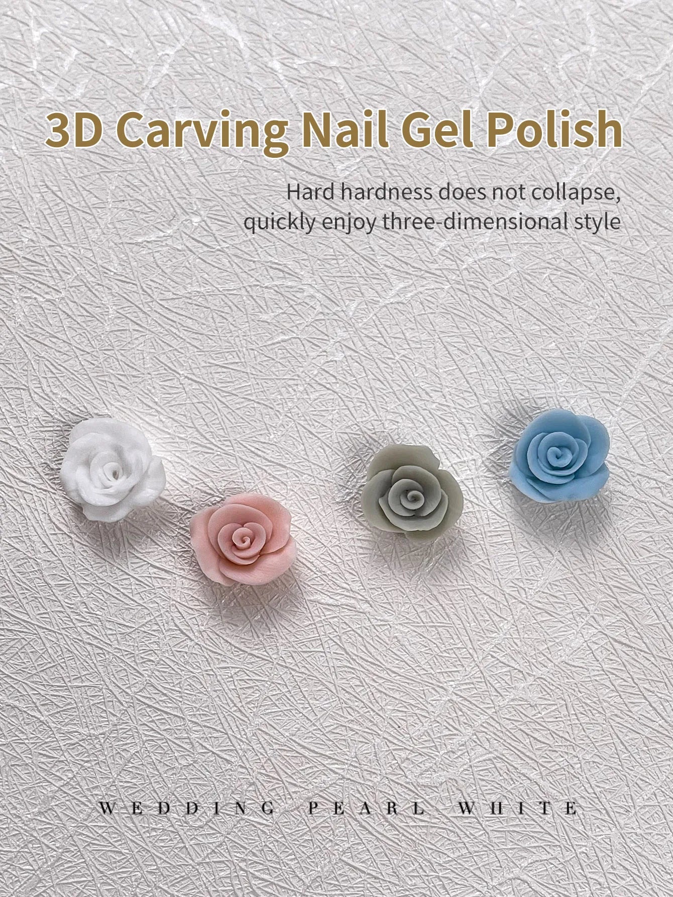 12ml Thick Light Carving Glue – Soft Candy Gel for Ice Flower Style, Non-Washable Armor Oil Glue for Nail Salon Use