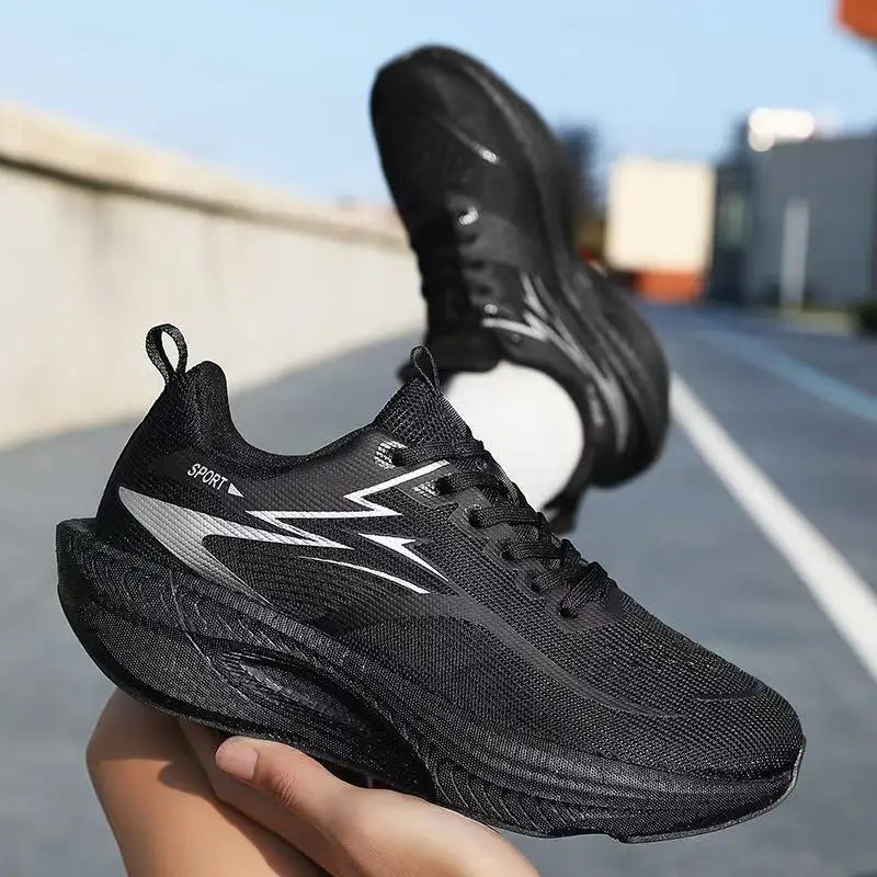 Men’s & Women’s Carbon Plate Running Shoes - Lightweight Breathable Marathon Sneakers with Air Cushion & Non-Slip Sole