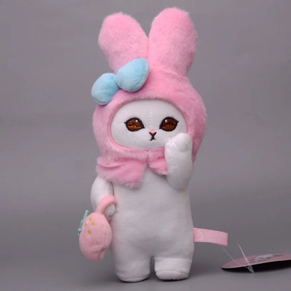 Cute Plush Shark Cat Keychain – Sanrio Kawaii Kuromi, Melody & Cinnamoroll Backpack Pendant Gift
