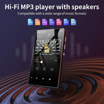 80GB MP3 Player for Android – Bluetooth & WiFi, 4.0-Inch Full Touch Screen, Built-in Speakers & Browser Support