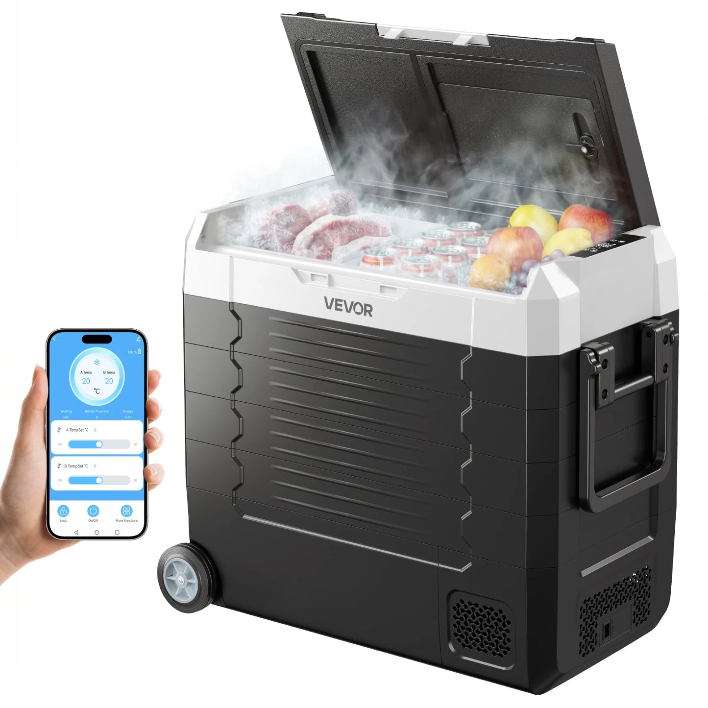 SucceBuy Portable Car Refrigerator - 20L-55L Compressor Cooler Freezer for Camping, Travel & Outdoor Use