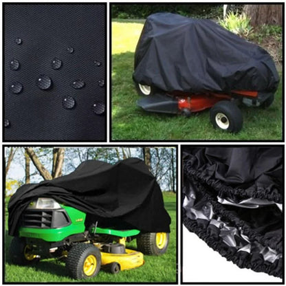 210D Oxford Cloth Lawn Mower Cover - UV & Weather Protection Outdoor Garden Tractor Cover