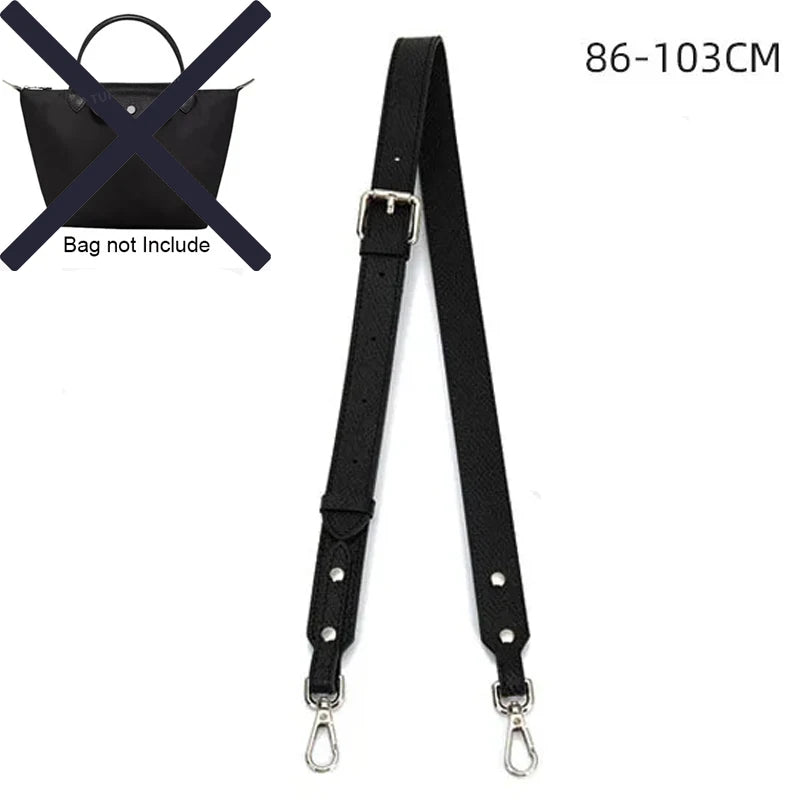Leather Shoulder Strap for Longchamp Terra Bag - No-Punch Replacement Handle Strap Accessory