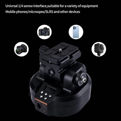 ZIFON YT2000 Remote Motorized PTZ - AI Face Recognition, 360° Horizontal Rotation for Camera, Smartphone & Action Camera Live Stream