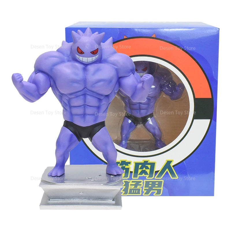 13 Styles Pokémon Muscle Figures – Magikarp, Snorlax, Dugtrio, Psyduck, Squirtle, Bulbasaur, Gengar PVC Action Toys