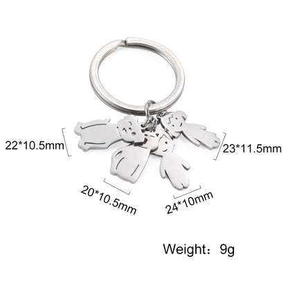 Personalized Kids & Family Keychain – Custom Name Key Chain for Mother’s Day, Couples, Boys, Girls, Pets, Mom, Dad, Baby Gift