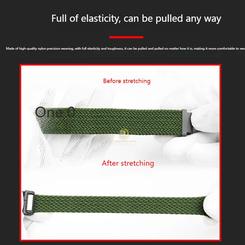 18mm Nylon Canvas Watch Strap for Casio DW-291H DW-290 W-218H W-219H - Knitted Replacement Wristband for Men