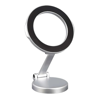 Car Magnetic Folding Phone Holder - 360° Rotation, Suction Cup Mount, Anti-Shake Bracket for Navigation