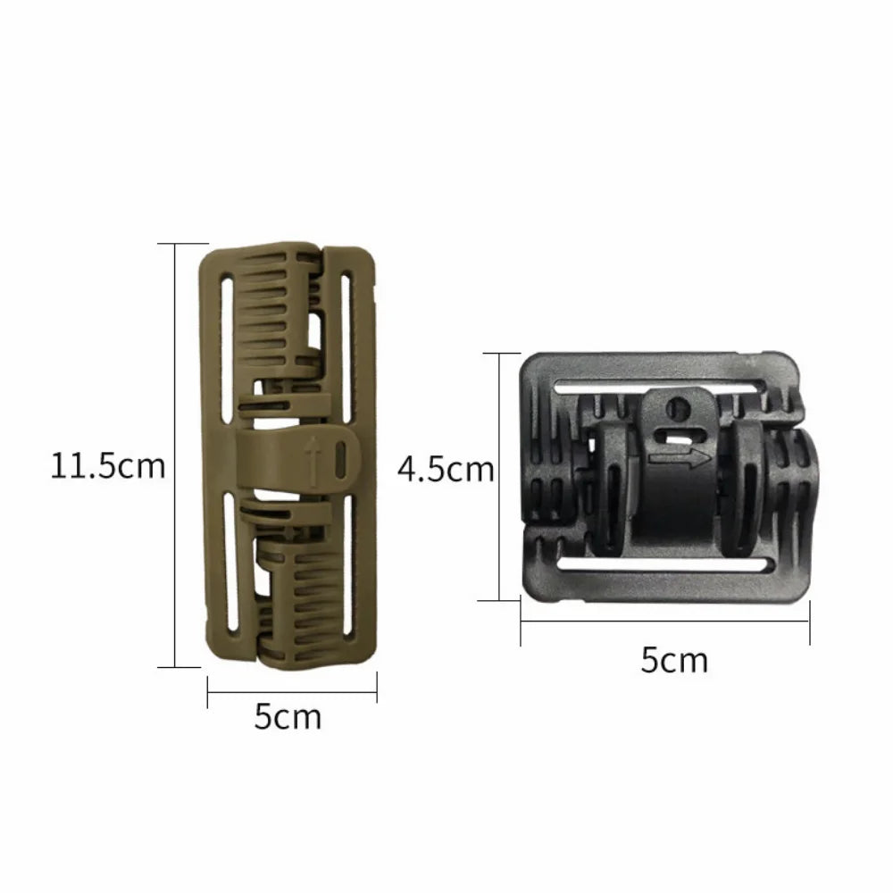 2PCS Tactical Vest Quick Release Buckle Kit - Molle Strip Module Buckle for Quick Disassembly, Tactical Fixture for Hunting