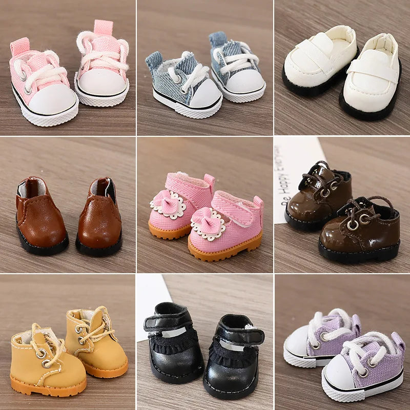 Labubu Doll Shoes for 15/17cm Cotton Dolls — Casual Sports Canvas & Martin Boots, Accessories for Labubu Outfits