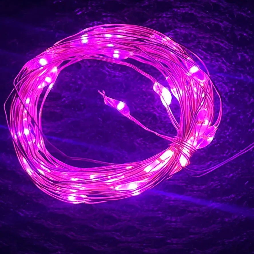 Copper Wire LED String Lights - 6/10PCS Fairy Garland Lights for Christmas, Wedding & Party DIY Decor