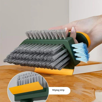 Crevice Cleaning Brush with Scraper - Deep Cleaning Tool for Floors, Bathrooms, Tile, Toilets & Household Gaps