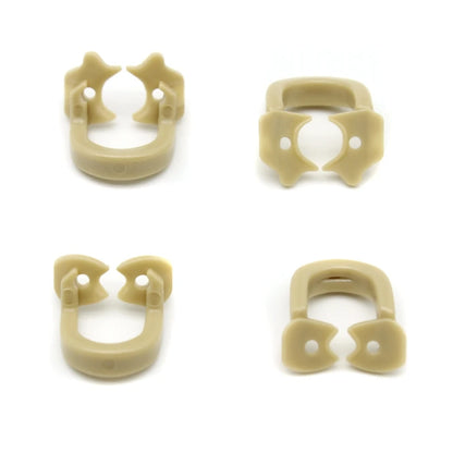 4Pcs/Box Dental Rubber Dam Clamps – Autoclavable Resin Barrier Clips for Dentist Tools, 134°C Safe