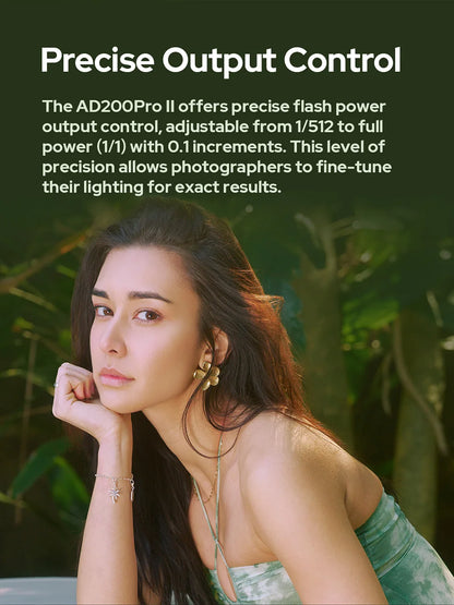 Godox AD200Pro II TTL Wireless Camera Pocket Flash – 2.4G, Compatible with X1T for Nikon, Canon, Sony, Fuji, Olympus