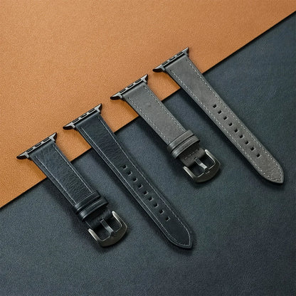 Leather Strap for Apple Watch – High-Quality Replacement Band for All Series 38-49mm