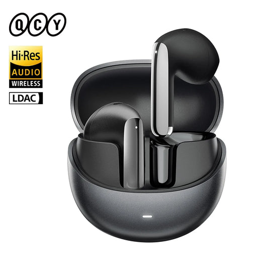 QCY HT10 AilyBuds Pro+ ANC Earbuds - Bluetooth 5.3 Wireless Hi-Res LDAC Earphones with AI Call & Multipoint Connection