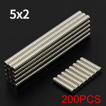 N35 Neodymium Round Magnets - Super Strong Permanent Fridge Magnets for DIY Crafts and Projects