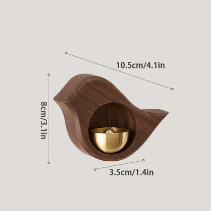 Wooden Landscape Door Bell – Magnetic Wind Chime for Home Entrance Alert & Decor