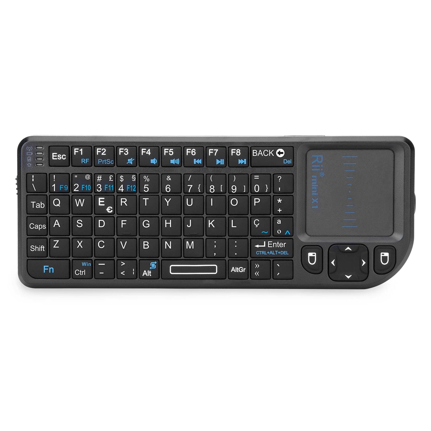 Rii X1 2.4GHz Mini Wireless Keyboard with TouchPad – English/ES/FR Layout for Android TV Box, PC & Laptop