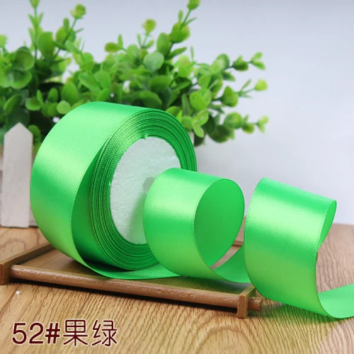 Silk Satin Ribbon Roll - 22M Craft Ribbon for DIY Bows Gift Wrapping Wedding Party Decorations in 6mm to 50mm Sizes